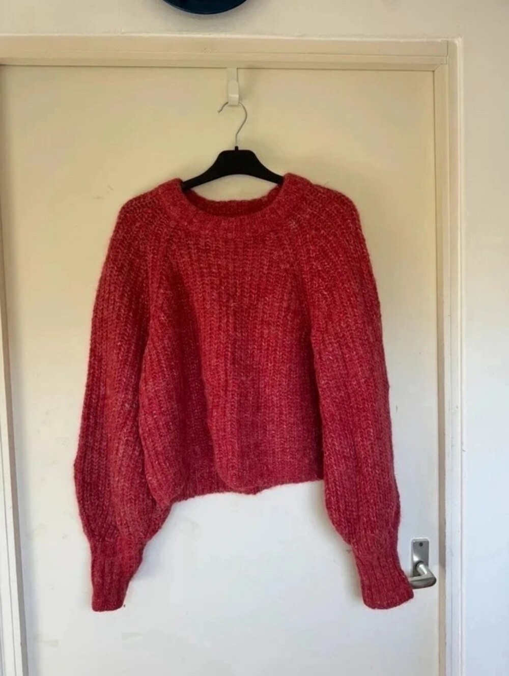 H&M Red Chunky Crewneck Sweater